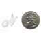 14K White Gold Large Fancy Script Initial N Charm Jewerly 22mm x 17mm